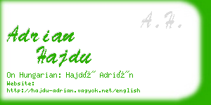 adrian hajdu business card